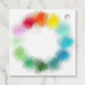 Fügen Sie Ihren Text Elegante Moderne Abstrakte Geschenkanhänger (Rückseite)