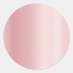 Fügen Sie Ihren Text Elegante Rose Gold Vorlage Le Runder Aufkleber
