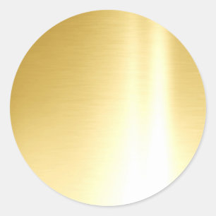 Fügen Sie Ihren Text Glam Gold Blank Elegant Vorla Runder Aufkleber