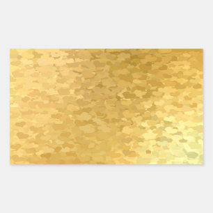 Fügen Sie Ihren Text Gold Herzen Elegant Leere Vor Rechteckiger Aufkleber