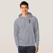 Fügen Sie Ihren Text hier doppelseitige Herren-Bas Hoodie (Vorne ganz)