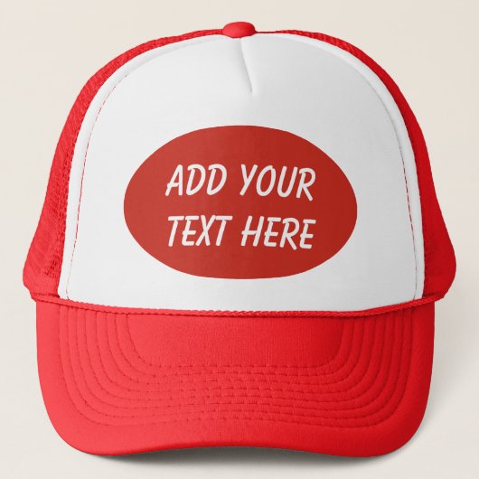 FÜGEN SIE IHREN TEXT HIER-HAT HINZU TRUCKERKAPPE (Vorderseite)