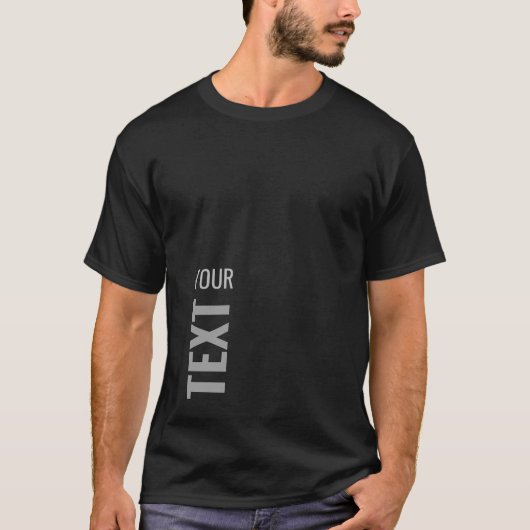 Fügen Sie Ihren Text hier Vorlage Herren's Basic B T-Shirt (Vorderseite)