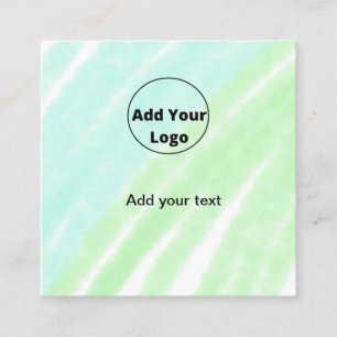 fügen Sie Ihren Text hinzu einfache minimalistisch Quadratische Visitenkarte