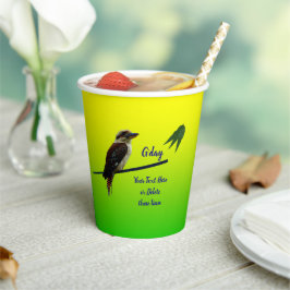 Fügen Sie Ihren Text hinzu, Kookaburra Australia D Pappbecher