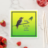 Fügen Sie Ihren Text hinzu, Kookaburra Australia D Serviette (Beispiel)