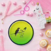 Fügen Sie Ihren Text hinzu, Kookaburra Australisch Pappteller (Party)