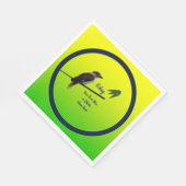 Fügen Sie Ihren Text hinzu, Kookaburra Australisch Serviette (Ecke)