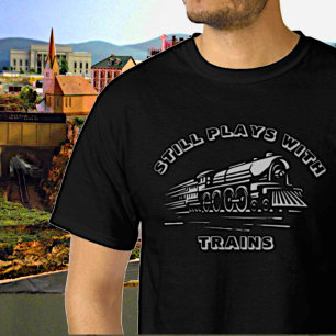 Fügen Sie Ihren Text hinzu - noch mit Dampfzügen s T-Shirt