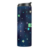 Fügen Sie Ihren Text hinzu — Thermaltumbler Thermosbecher (Nach links gedreht)