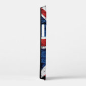 Fügen Sie Ihren Text in englischer Flagge Throw Pi Case-Mate iPhone Hülle (Rückseite / Rechts)