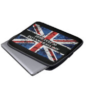 Fügen Sie Ihren Text in englischer Flagge Throw Pi Laptopschutzhülle (Vorne Knopf)
