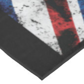 Fügen Sie Ihren Text in englischer Flagge Throw Pi Tischdecke (Schrägansicht)