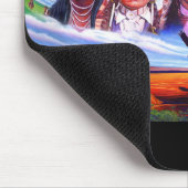 Fügen Sie Ihren Text Indianerchiefs hinzu Mousepad (Ecke)
