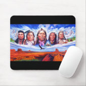 Fügen Sie Ihren Text Indianerchiefs hinzu Mousepad (Mit Mouse)