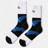 Fügen Sie Ihren Text lieblich Schmetterling gedruc Socken (Linkes Detail)