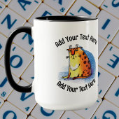 Fügen Sie Ihren Text lustig Sad Cat Kaffee Tasse