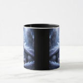 Fügen Sie Ihren Text Namen, Blauer Eisdrache & Bab Tasse (Zentrum)