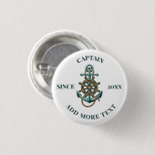 Fügen Sie Ihren Text Nautical Anchor Theme Button (Vorne & Hinten)
