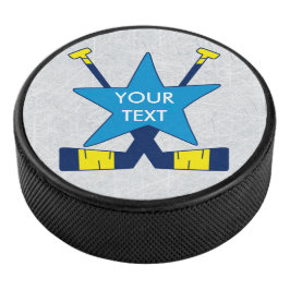 Fügen Sie Ihren Text oder Nummer Eishockey Goalie Eishockey Puck