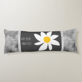 Fügen Sie Ihren Text Ozean niedlich moderne Kunst Seitenschläferkissen (Rückseite)