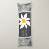 Fügen Sie Ihren Text Ozean niedlich moderne Kunst Seitenschläferkissen (Rückseite (Vertikal))