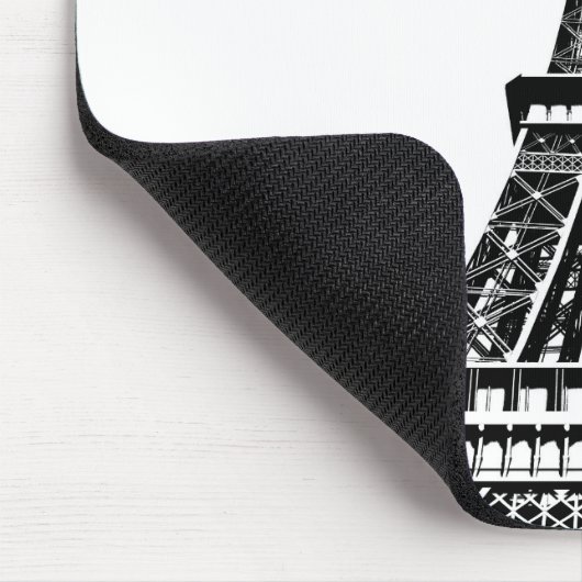 Fügen Sie Ihren Text Pop Art Eiffel Tower Paris Fr Mousepad (Ecke)