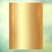 Fügen Sie Ihren Text QR Code Logo Blank Gold Hinte Fensteraufkleber (Blatt 3)