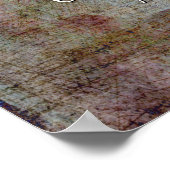 Fügen Sie Ihren Text Quote Grunge Textured Dark Co Poster (Ecke)