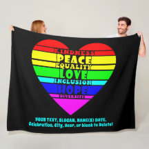 Fügen Sie Ihren Text, Rainbow Heart Peace Equality