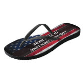 Fügen Sie Ihren Text unter amerikanischer Flagge h Badesandalen (Schrägansicht)