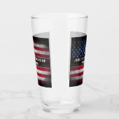 Fügen Sie Ihren Text unter amerikanischer Flagge h Glas (Rechts)