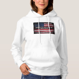Fügen Sie Ihren Text unter amerikanischer Flagge h Hoodie