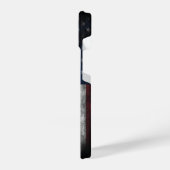 Fügen Sie Ihren Text unter amerikanischer Flagge h iPhone Hülle (Linke Seite)