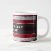 Fügen Sie Ihren Text unter amerikanischer Flagge h Jumbo-Tasse (Rechts)