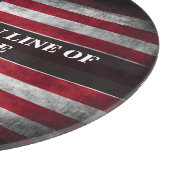 Fügen Sie Ihren Text unter amerikanischer Flagge h Schneidebrett (Ecke)