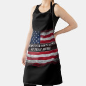 Fügen Sie Ihren Text unter amerikanischer Flagge h Schürze (InSitu)