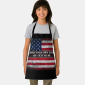 Fügen Sie Ihren Text unter amerikanischer Flagge h Schürze (Insitu)