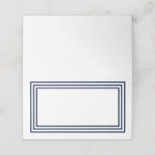 Fügen Sie Ihren Text Weiß mit dreifachen blauen Gr Platzkarte (Außenseite Aufgefaltet)