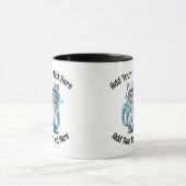 Fügen Sie Ihren Text Whimsical Astronaut Cat Kaffe Tasse (Zentrum)