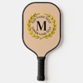 Fügen Sie Ihren ursprünglichen, Ihren Namen oder I Pickleball Schläger (Rückseite)