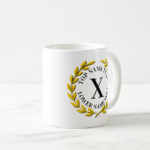 Fügen Sie Ihren ursprünglichen Namen oder Text Gol Kaffeetasse (VorderseiteRechts)