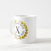 Fügen Sie Ihren ursprünglichen Namen oder Text Gol Kaffeetasse (Vorderseite Links)