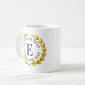 Fügen Sie Ihren ursprünglichen Namen oder Text Gol Kaffeetasse (Vorderseite Links)