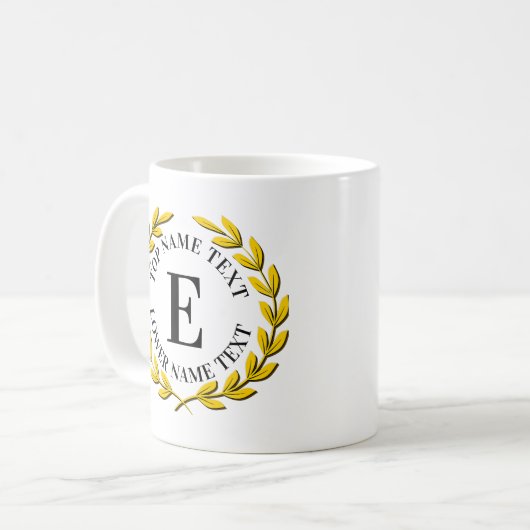 Fügen Sie Ihren ursprünglichen Namen oder Text Gol Kaffeetasse (Vorderseite Links)