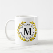 Fügen Sie Ihren ursprünglichen Namen oder Text Gol Kaffeetasse (Links)