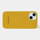 Fügen Sie Ihren vollen Namen Minimal Monogram Must iPhone 15 Hülle (Rückseite (Horizontal))