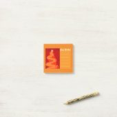 Fügen Sie Ihren Wunsch Rot und Gold Weihnachtsbaum Post-it Klebezettel (Auf Schreibtisch)