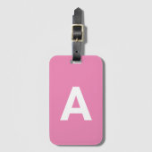 Fügen Sie initiale Monogram Personalisiert Simple  Gepäckanhänger (Vorderseite Vertikal)