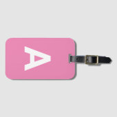 Fügen Sie initiale Monogram Personalisiert Simple  Gepäckanhänger (Vorderseite (Horizontal))